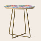 Colored Pugs Pattern - no1 Side Table Gallery Image 1