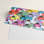 Colored Pugs Pattern - no1 Wrapping Paper Gallery Image 2