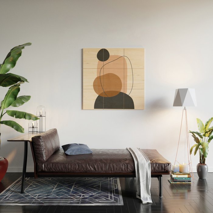 Minimal Abstract Art 12 Wood Wall Art Gallery Image 2