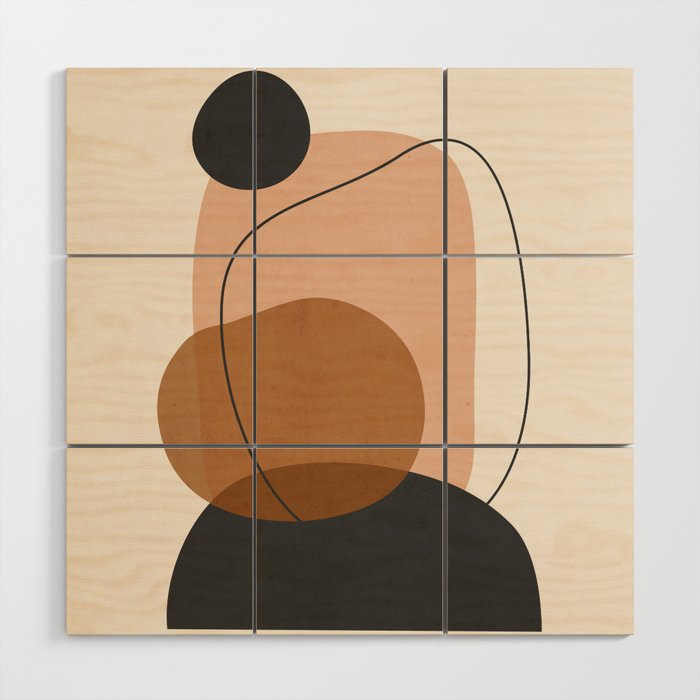 Minimal Abstract Art 12 Wood Wall Art Gallery Image 1