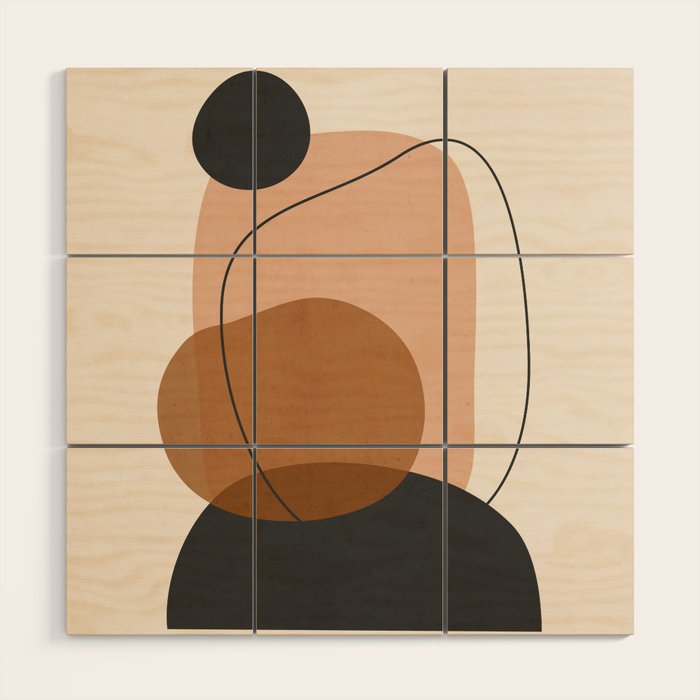 Minimal Abstract Art 12 Wood Wall Art Gallery Image 3