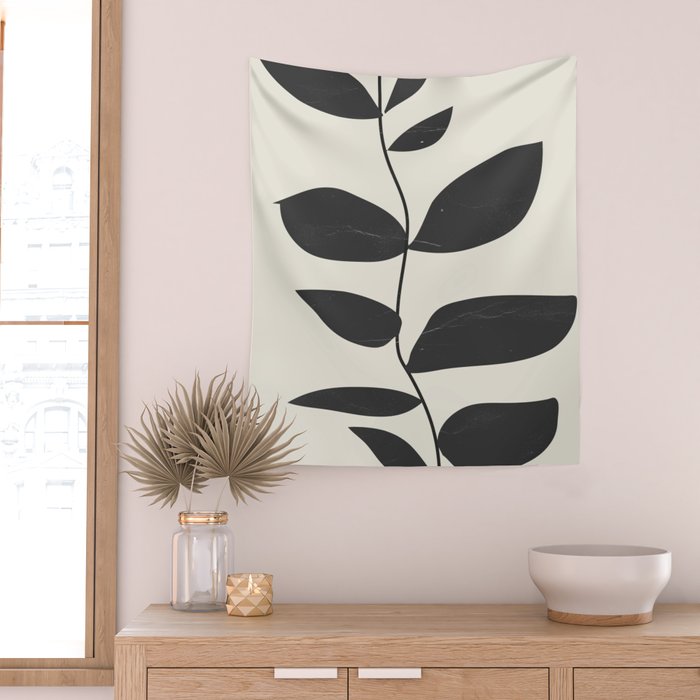 minimal plant Wall Tapestry Gallery Image 2