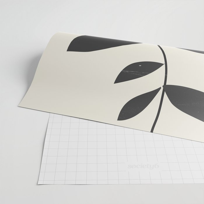 minimal plant Wrapping Paper Gallery Image 2