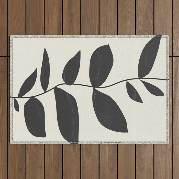 minimal plant Outdoor Rug Gallery Image 1
