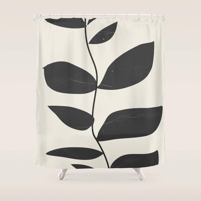 minimal plant Shower Curtain Gallery Image 1