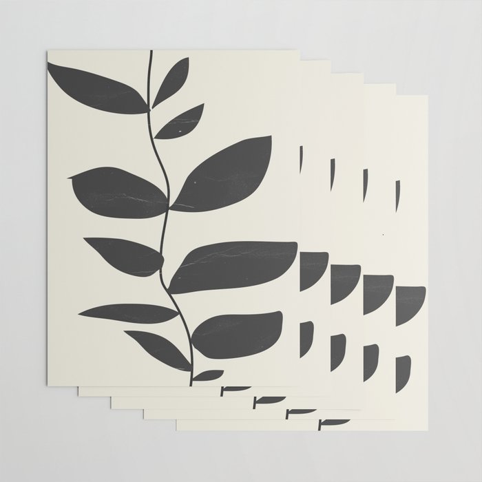 minimal plant Wrapping Paper Gallery Image 3