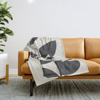 minimal plant Throw Blanket Gallery Image 1