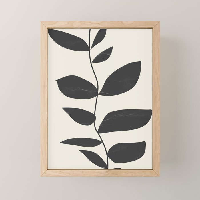 minimal plant Mini Art Print Gallery Image 1