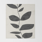 minimal plant Throw Blanket Gallery Image 2
