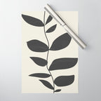 minimal plant Wrapping Paper Gallery Image 1