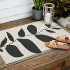 minimal plant Outdoor Rug Gallery Image 2
