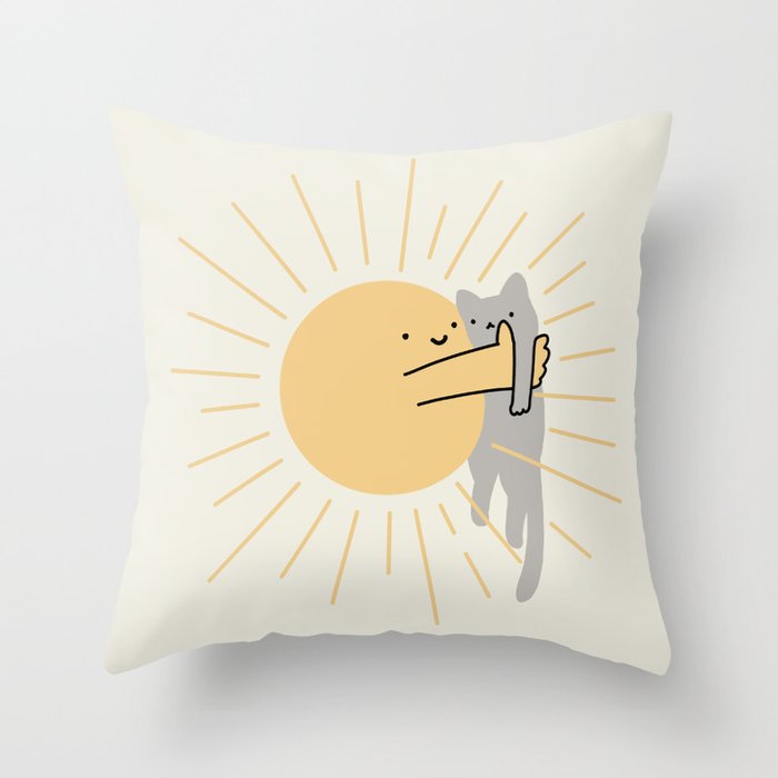 Have a Meowvelous Day Throw Pillow Gallery Image 1