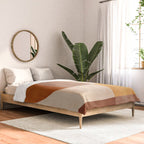 Terracotta Tones Modern Geometric Abstract Artwork Comforter Gallery Image 2