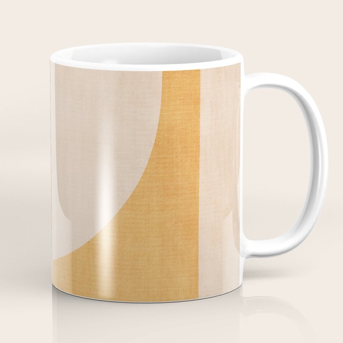 Terracotta Tones Modern Geometric Abstract Artwork Coffee Mug Gallery Image 1