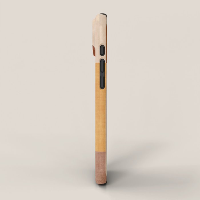 Terracotta Tones Modern Geometric Abstract Artwork iPhone Case Gallery Image 2