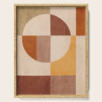 Terracotta Tones Modern Geometric Abstract Artwork Serving Tray Gallery Image 1