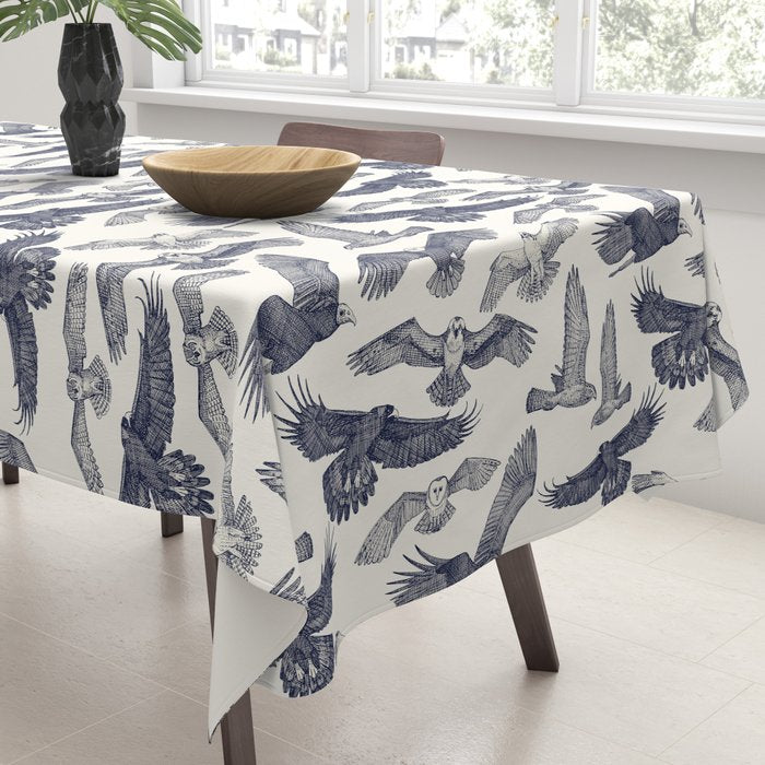 birds of prey blue Tablecloth Gallery Image 3