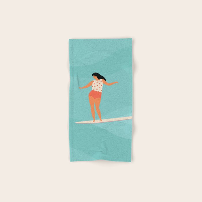 Surf girl Bath Towel Gallery Image 1