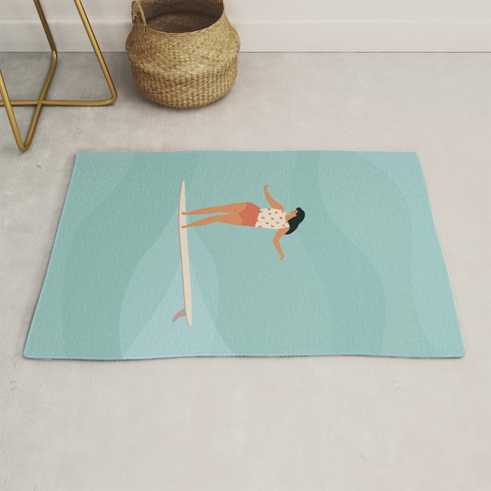 Surf girl Rug Gallery Image 1