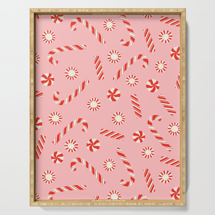 A Peppermint Christmas Serving Tray Gallery Image 1