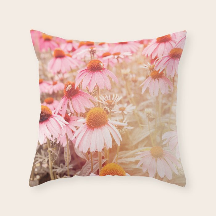 37 Flowers Throw Pillow Gallery Image 1