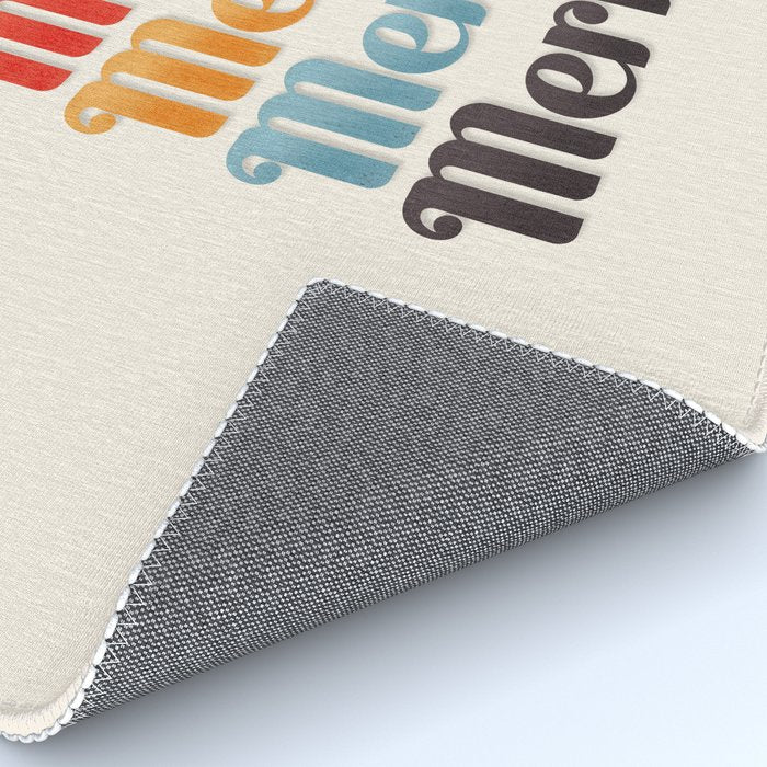 Merry typography Rug Gallery Image 4
