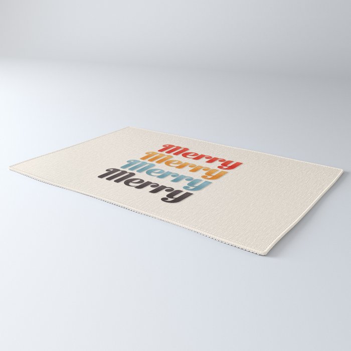 Merry typography Rug Gallery Image 3