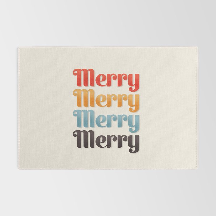 Merry typography Rug Gallery Image 2