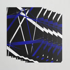 Seamless Abstract Royal Blue and White Lines Wrapping Paper Gallery Image 3