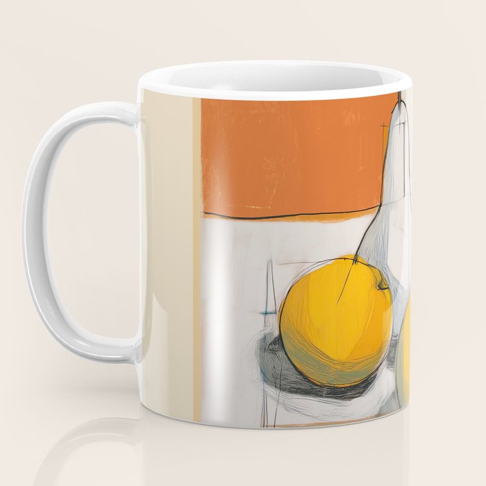 Modern Pear Still Life Coffee Mug Gallery Image 3