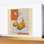 Modern Pear Still Life Wall Mural Gallery Image 2