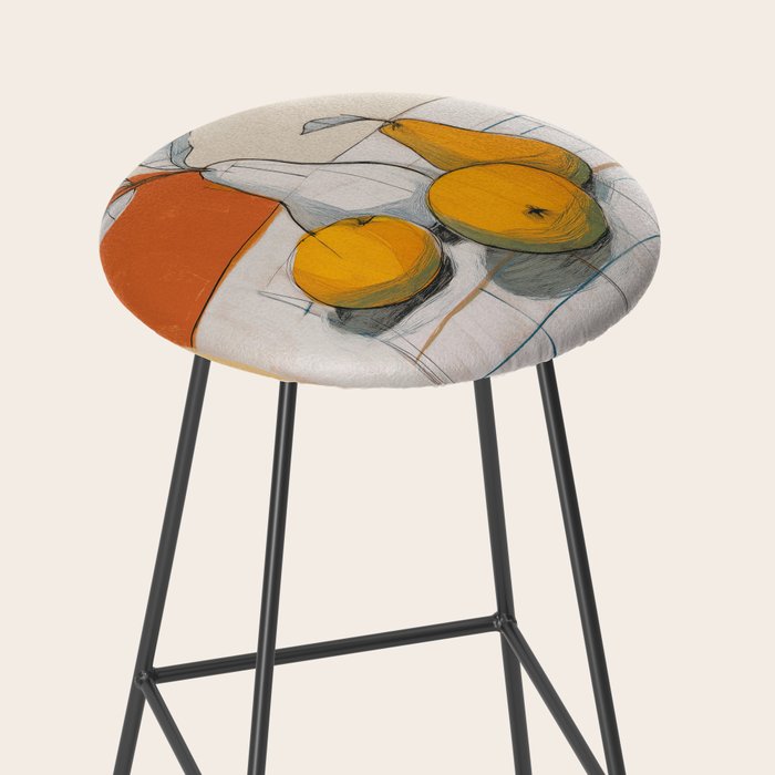 Modern Pear Still Life Stool Gallery Image 2