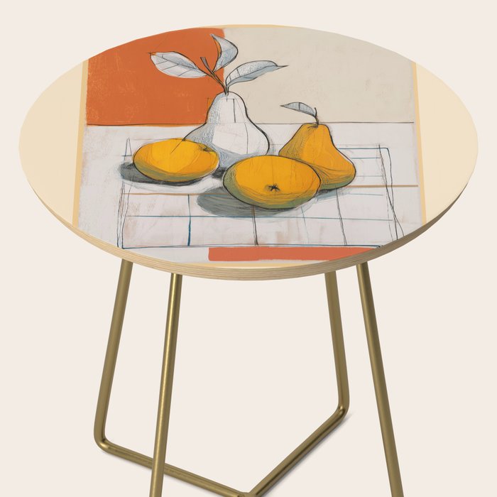 Modern Pear Still Life Side Table Gallery Image 2
