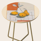 Modern Pear Still Life Side Table Gallery Image 2