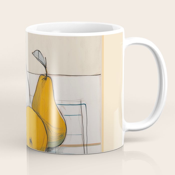 Modern Pear Still Life Coffee Mug Gallery Image 1
