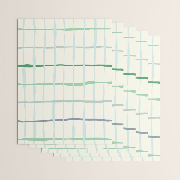 Summer lines mint Wrapping Paper Gallery Image 3