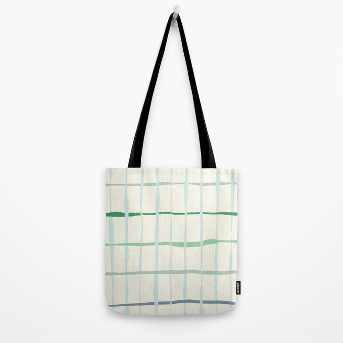 Summer lines mint Tote Bag Gallery Image 2