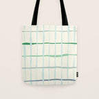 Summer lines mint Tote Bag Gallery Image 1
