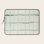 Summer lines mint Laptop Sleeve Gallery Image 1