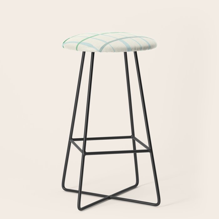 Summer lines mint Stool Gallery Image 1