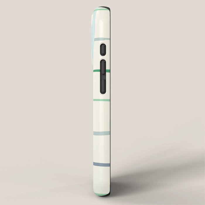 Summer lines mint iPhone Case Gallery Image 2