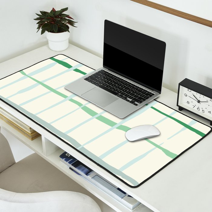 Summer lines mint Desk Mat Gallery Image 2
