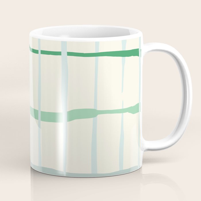 Summer lines mint Coffee Mug Gallery Image 1