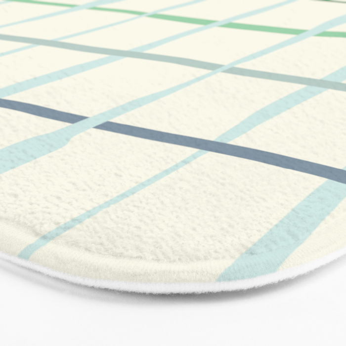 Summer lines mint Bath Mat Gallery Image 3