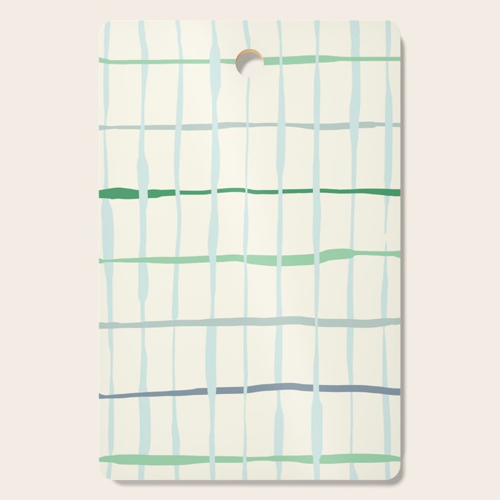 Summer lines mint Cutting Board Gallery Image 1