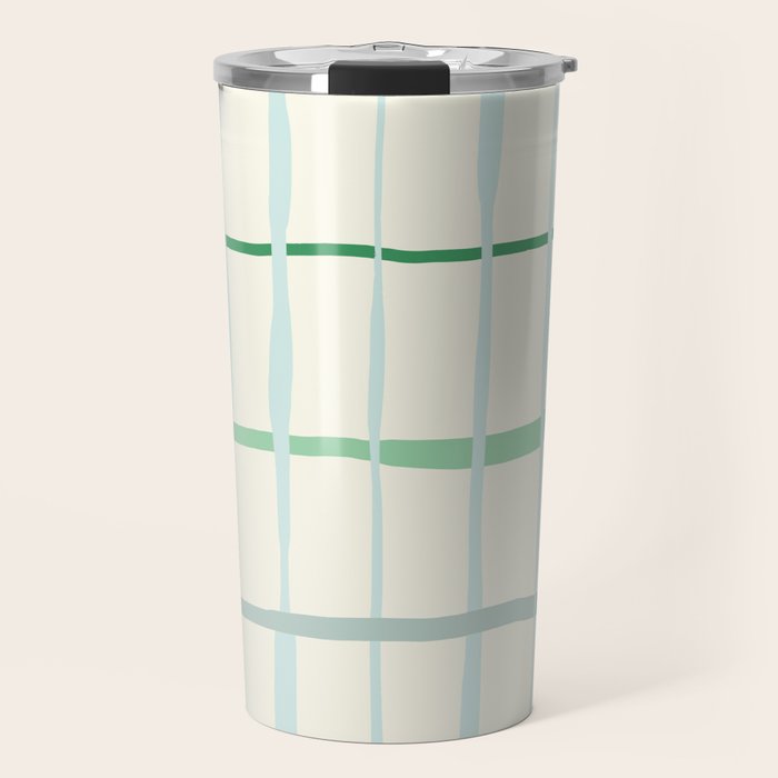 Summer lines mint Travel Mug Gallery Image 1