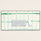 Summer lines mint Desk Mat Gallery Image 1