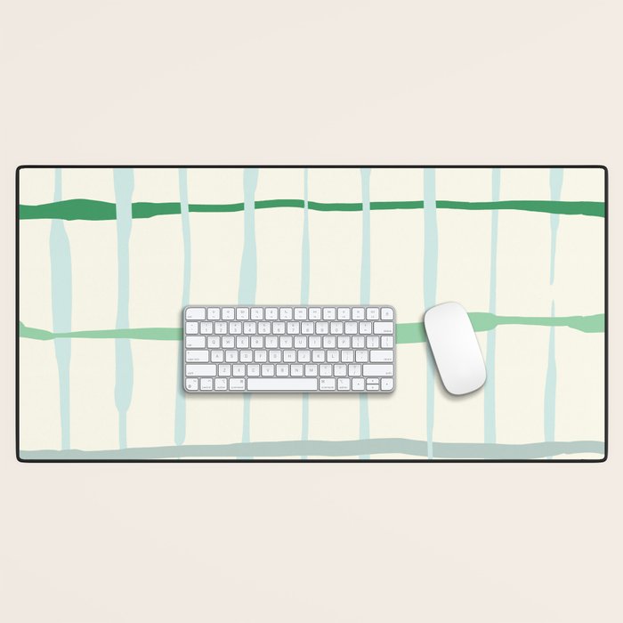 Summer lines mint Desk Mat Gallery Image 1