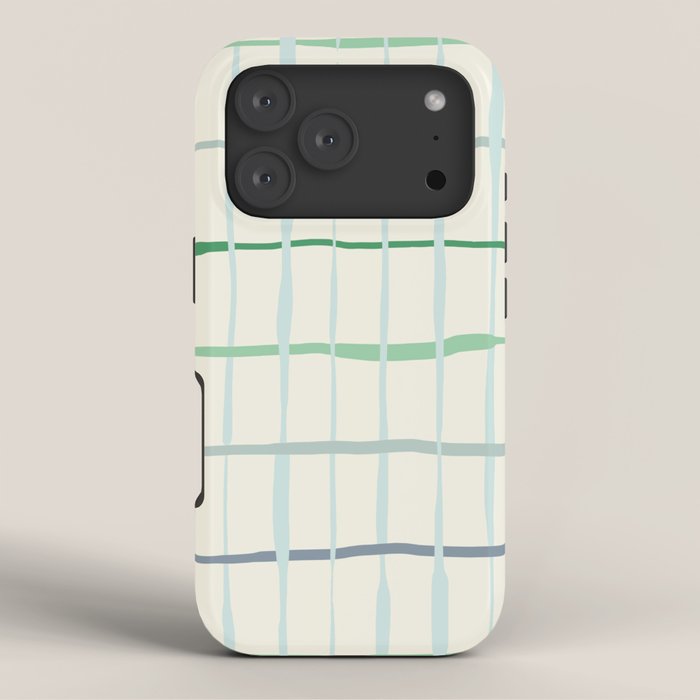 Summer lines mint iPhone Case Gallery Image 3