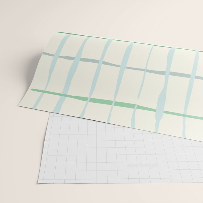 Summer lines mint Wrapping Paper Gallery Image 2